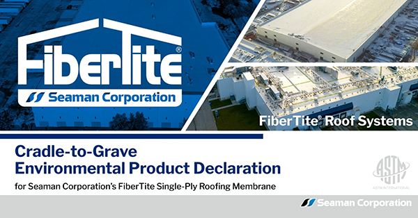 FiberTite?（帆保泰?）單層屋面卷材獲得行業(yè)領(lǐng)先的40年生命周期（RSL)